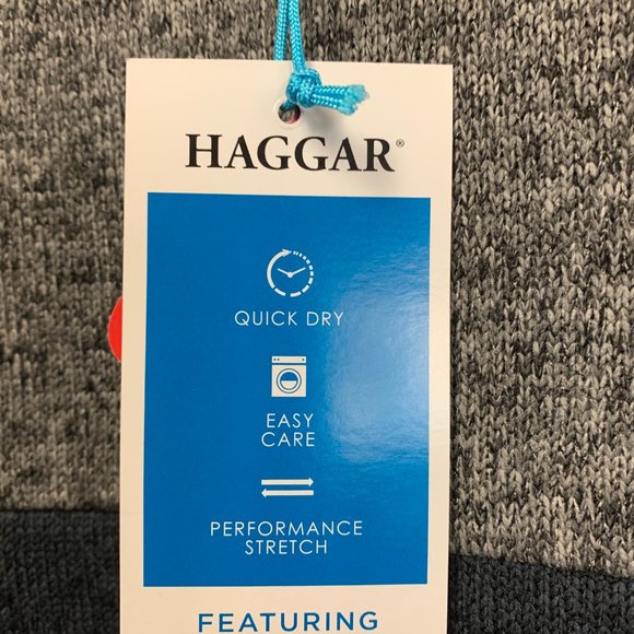 Men's "Haggar" LS 1/4 zip charcoal grey sweater - NWT - S - Picture 3 of 5